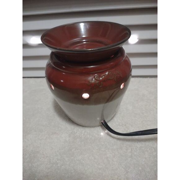 SCENTSY EARTH TONES BROWN CANDLE WAX WARMER MODEL DSW-DELT - Picture 4 of 7